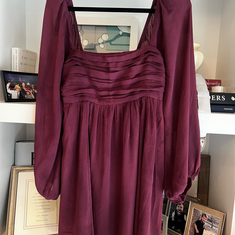 Abercrombie & Fitch Plum Smocked Top